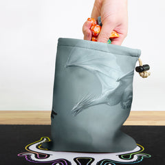 Black and White Dragons Dice Bag