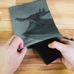 Black and White Dragons Dice Bag