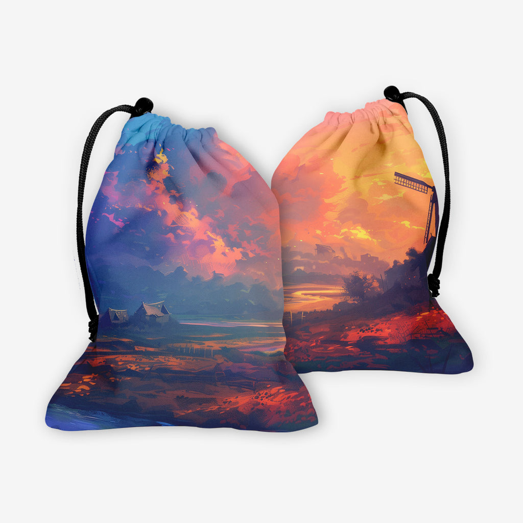 Colorful Windmill Dice Bag