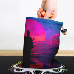 Geisha In The Neon Moonlight Dice Bag