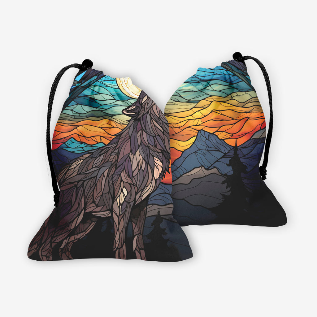 Moonlight Wolf Dice Bag