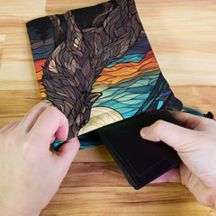 Moonlight Wolf Dice Bag