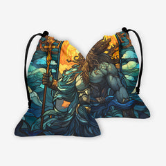 Poseidon Stained Glass Dice Bag
