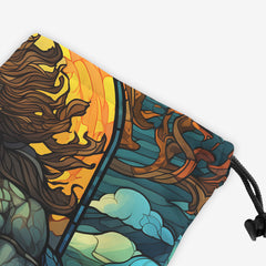 Poseidon Stained Glass Dice Bag