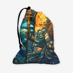 Poseidon Stained Glass Dice Bag