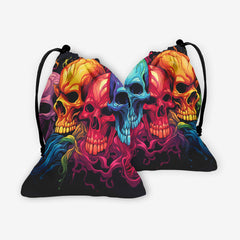 Rainbow Skulls Dice Bag