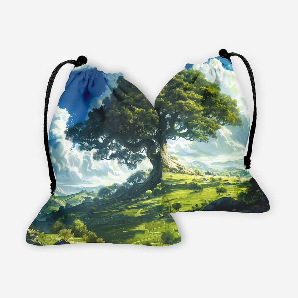 Green Sacred Tree Dice Bag