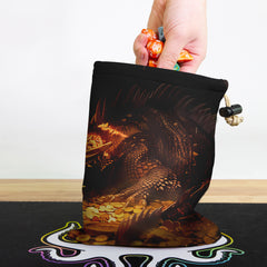 Sleeping Golden Dragon Dice Bag