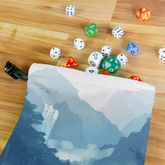 Watercolor Waterfall Dice Bag