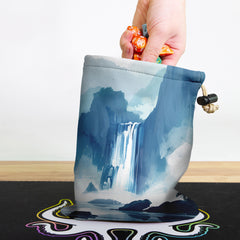 Watercolor Waterfall Dice Bag