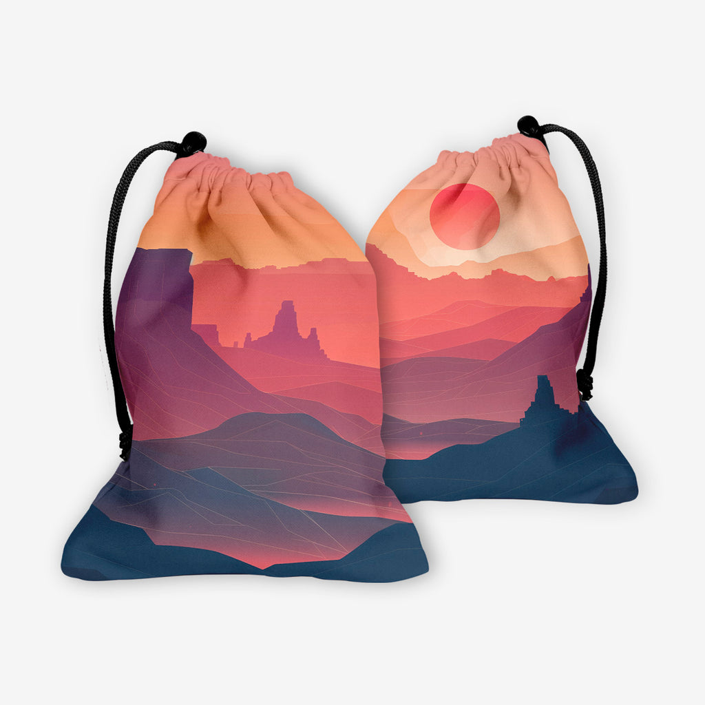 Wild West Sunset Dice Bag