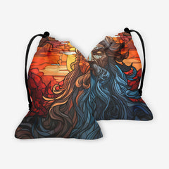 Zeus Stained Glass Dice Bag