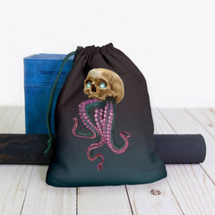 Skull and Tentacles Dice Bag