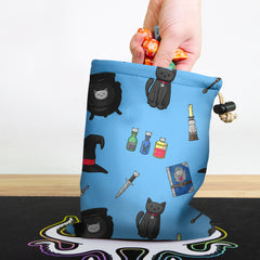 Cat Witch Pattern Dice Bag