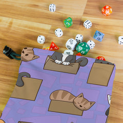 Cats in Boxes Dice Bag