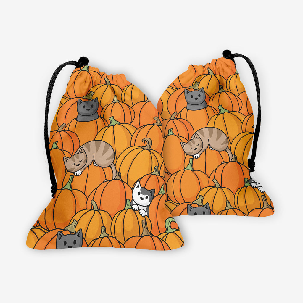 Halloween Pumpkin Cats Dice Bag