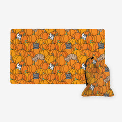 GIFT BUNDLE: Halloween Pumpkin Cats Playmat and Dice Bag