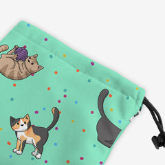 Spotty Cat Pattern Dice Bag