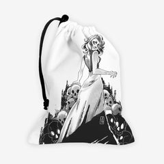 Black and White Zombie Girl Dice Bag
