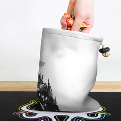 Black and White Zombie Girl Dice Bag