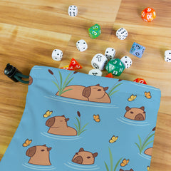 Happy Capybaras Dice Bag