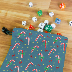 Candy Canes Dice Bag