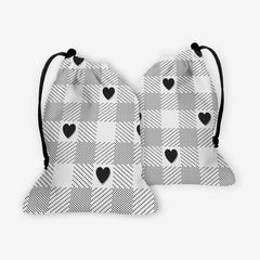 Heart Gingham Dice Bag