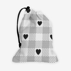 Heart Gingham Dice Bag