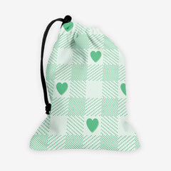 Heart Gingham Dice Bag