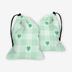 Heart Gingham Dice Bag