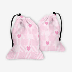 Heart Gingham Dice Bag
