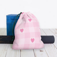 Heart Gingham Dice Bag