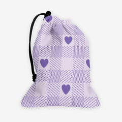 Heart Gingham Dice Bag