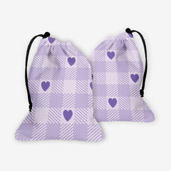 Heart Gingham Dice Bag