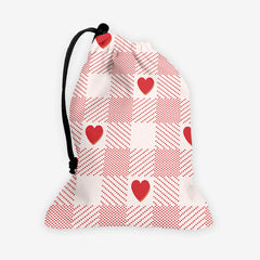 Heart Gingham Dice Bag