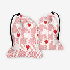 Heart Gingham Dice Bag