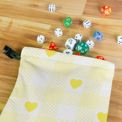 Heart Gingham Dice Bag
