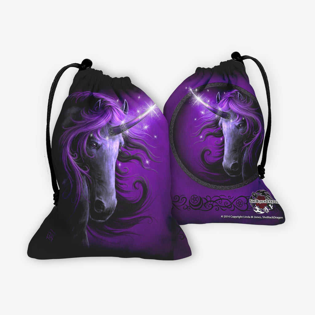Black Magic Unicorn Dicebag
