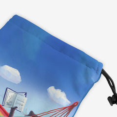 Cat Chilling in a Hammock Dice Bag