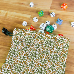 Celtic Knot Hexagons Dice Bag