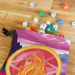 Fire Symbol Mountains Dice Bag