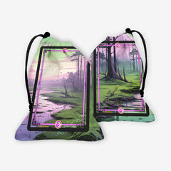 Marshy Swamp Landscape Trading Card Game Frames Dice Bag