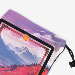 Mountain Landscape Trading Card Game Frames Dice Bag