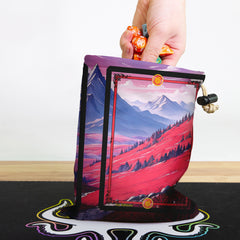 Mountain Landscape Trading Card Game Frames Dice Bag