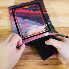 Mountain Landscape Trading Card Game Frames Dice Bag