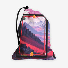 Mountain Landscape Trading Card Game Frames Dice Bag