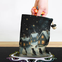 Festive Penguins Dice Bag