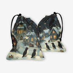 Festive Penguins Dice Bag