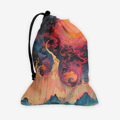 Fiery Planet Dice Bag