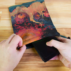 Fiery Planet Dice Bag